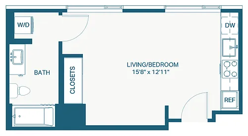 Floor plan Studio A9 Puget