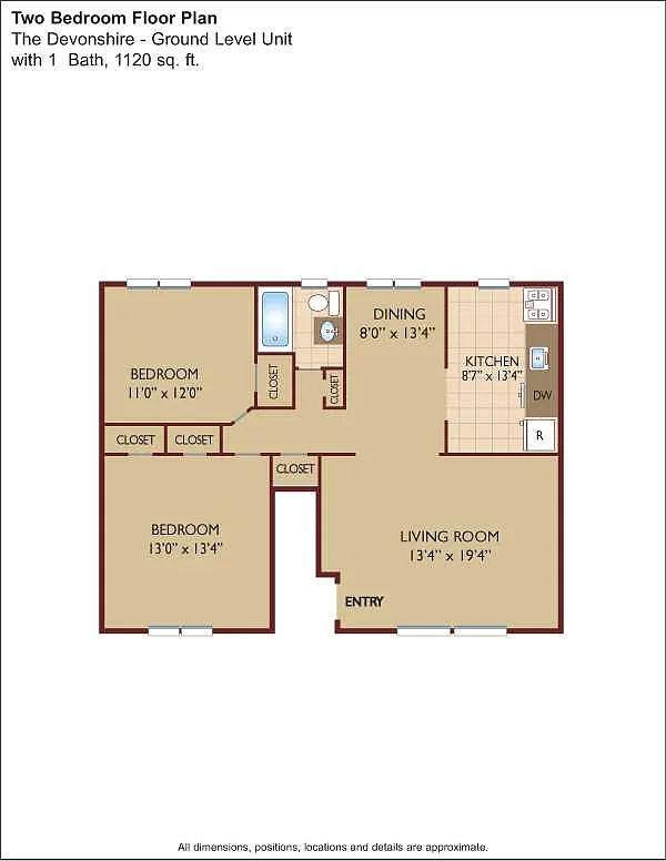 Floor plan $2.32/sq.ft. - The Devonshire
