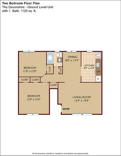 Floor plan $2.36/sq.ft. - The Devonshire
