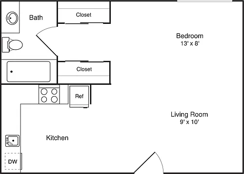 Floor plan Studio 3