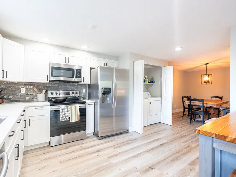 Kitchen, Laundry, and Dining entrance