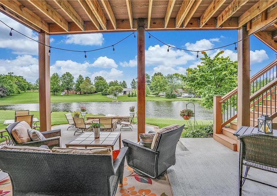 Amazing & RARE Waterview from the gorgeous flagstone lined patio and peaceful covered deck