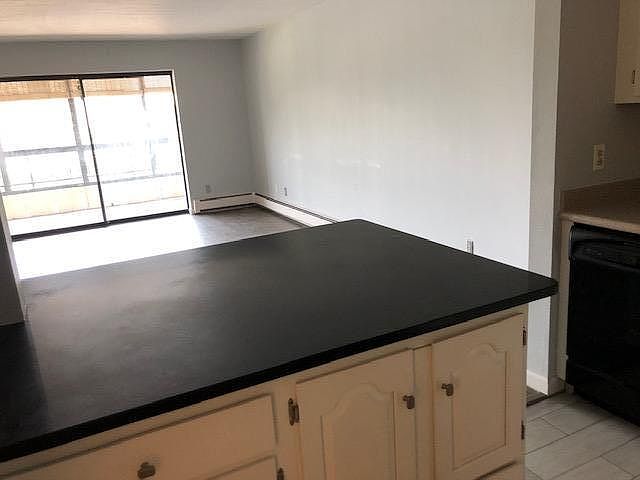 Granite Counter top peninsula in kitchen
