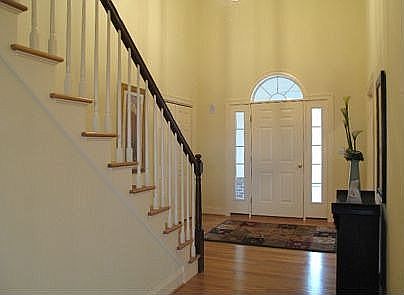hallway to door view