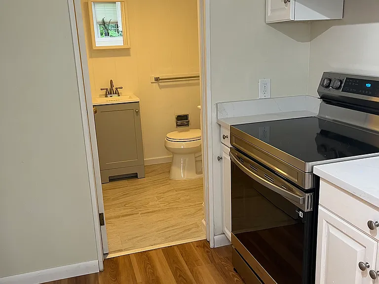 Bathroom off kitchen