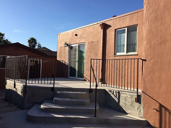 Raised patio off dining room