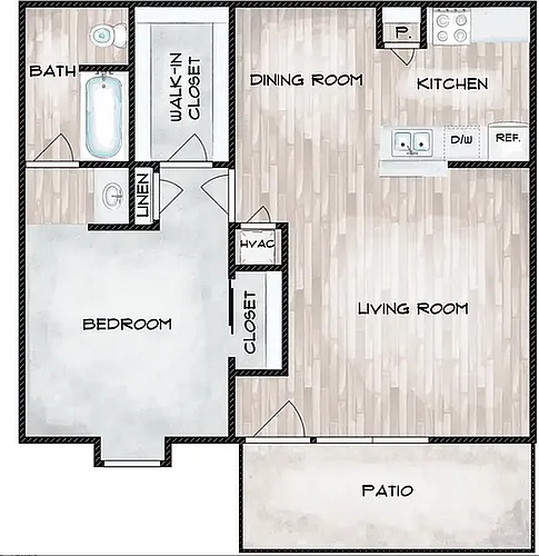 Floor plan A1 1X1