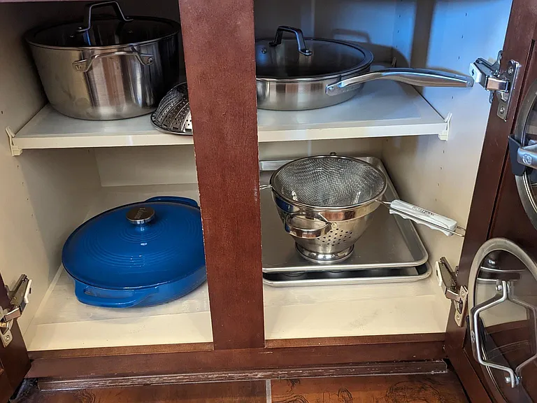 House is furnished and fully stocked with pots, pans, etc.