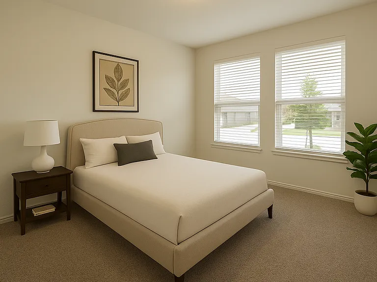 Guest bedroom (2nd master) ground floor with attached bathroom