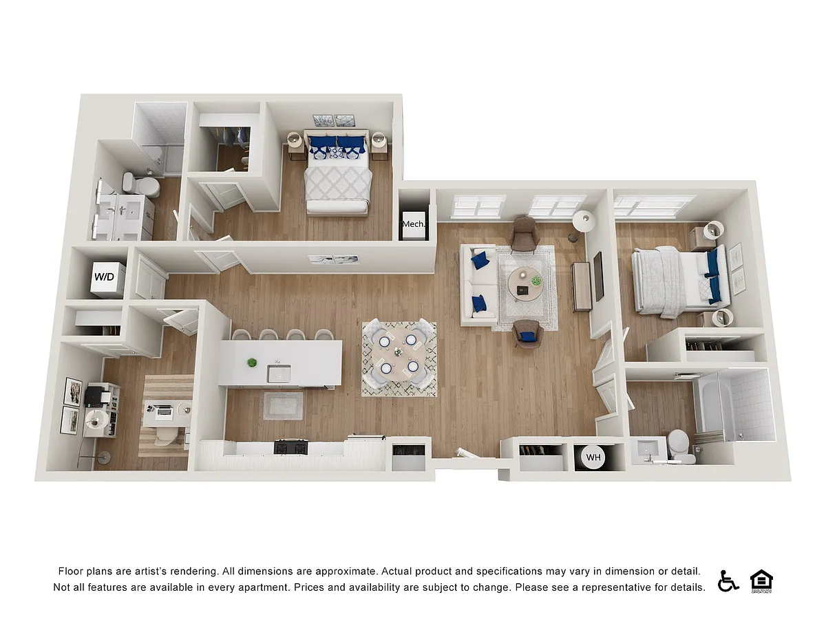 Floor plan 2M Den
