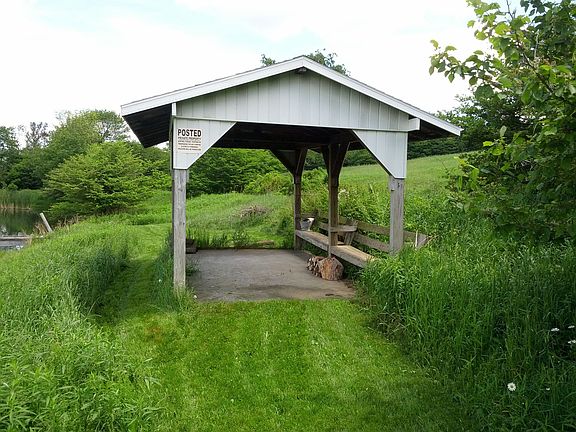Picnic pavilion on slab