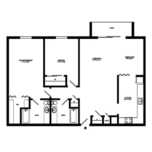Floor plan The Baldwin