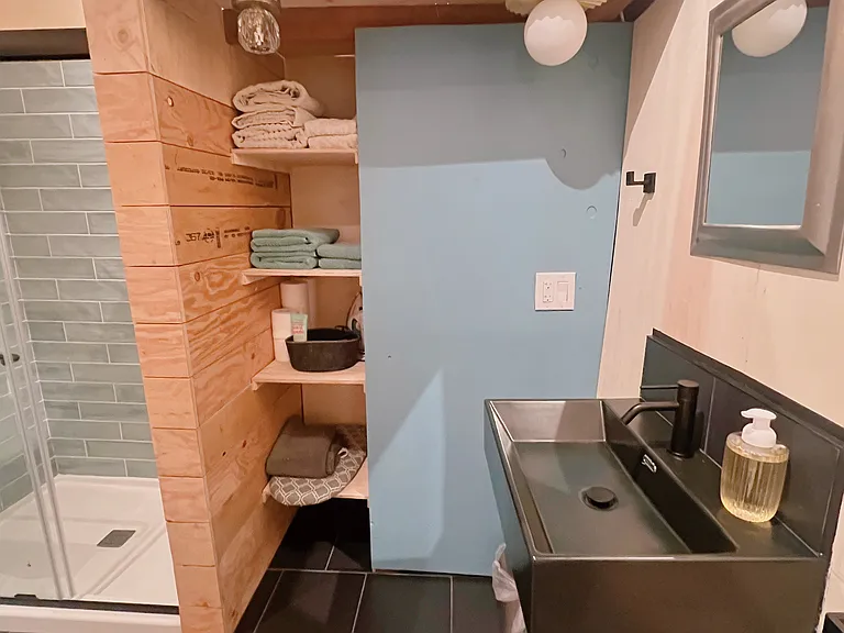 Bathroom with closet