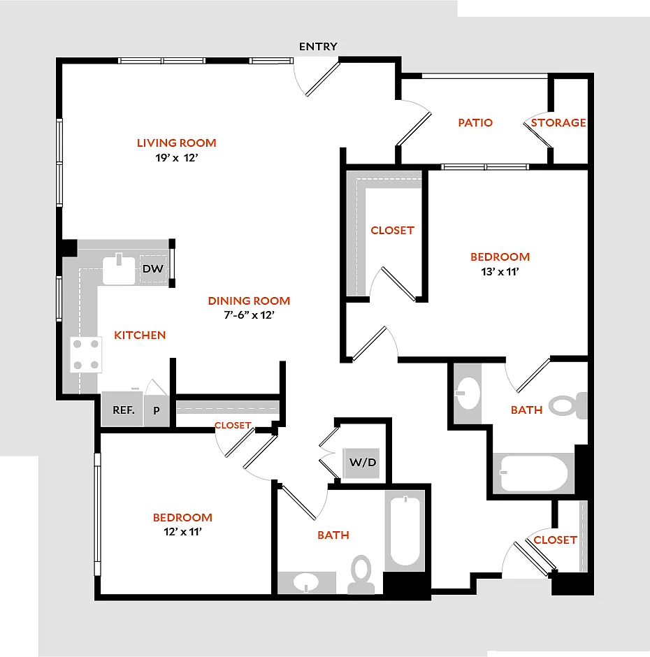 Floor plan Plan 2K