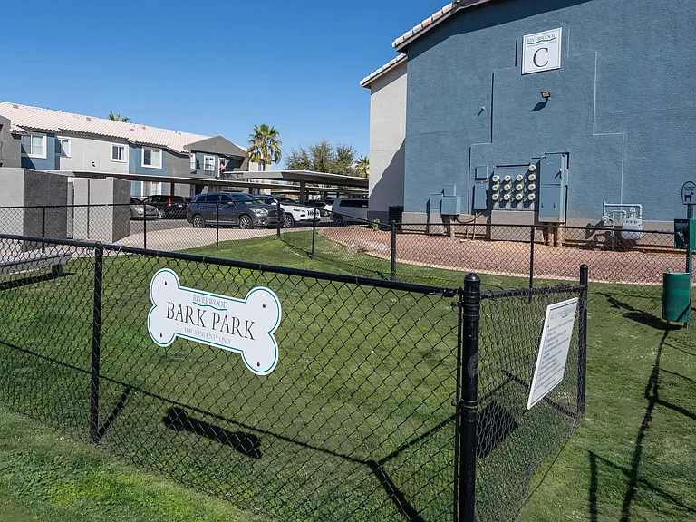 Unleash your furry friends in our pet-friendly community's Bark Park, where happiness runs free.