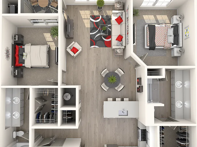 2 Bedroom | 2 Bathroom | 1195 SF 2 Bedroom | 2 Bathroom | 1195 SF