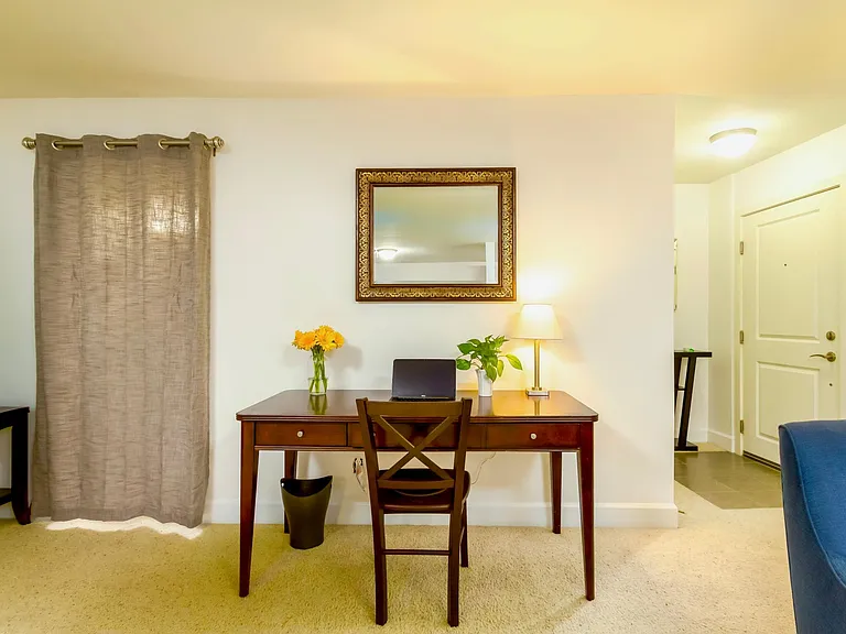 Spacious Living Room with 3 desk work spaces