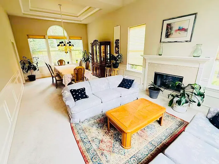 Main Floor living and dining room