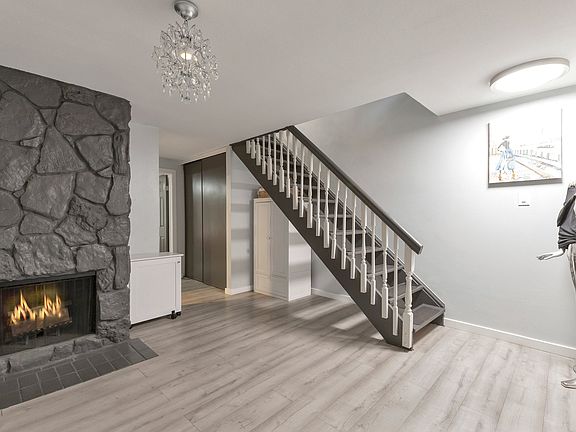 Basement Family Room with 2nd Fireplace
