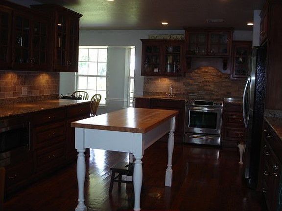 Huge kitchen with butcher block