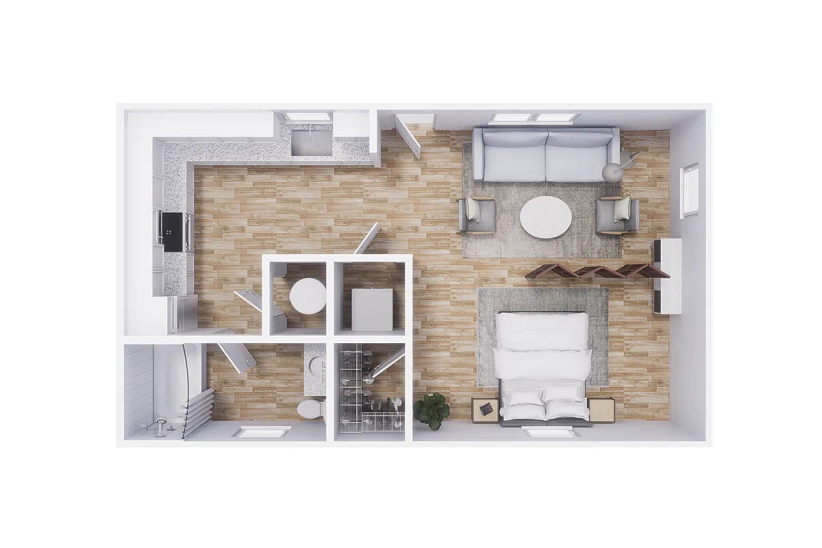 Floor plan 0x1 - 375 sqft - S2
