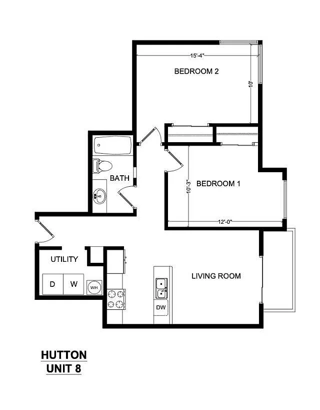 Floor plan 2x1C