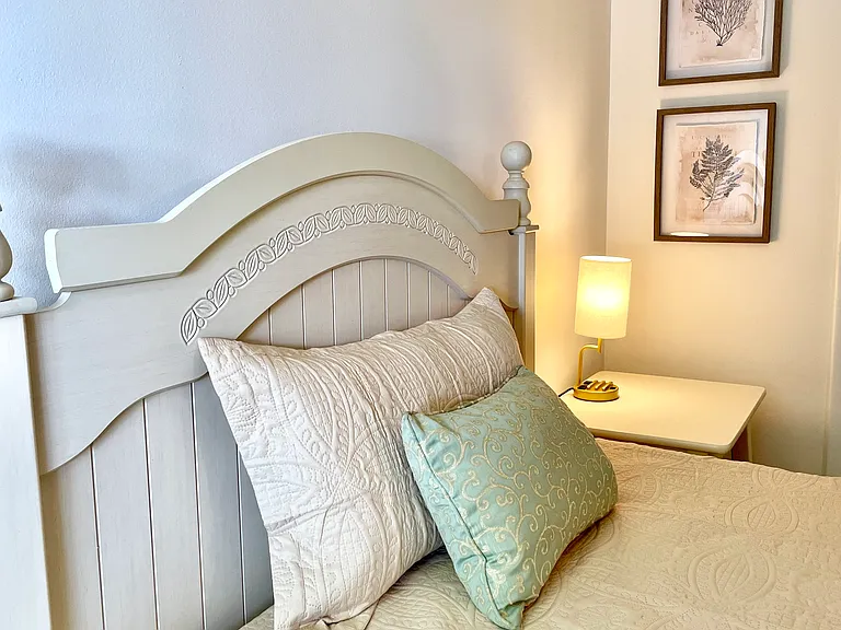 Comfortable queen bed