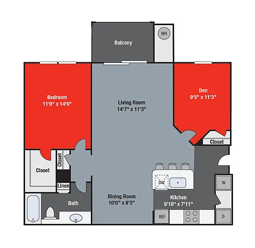 Floor plan York w/den
