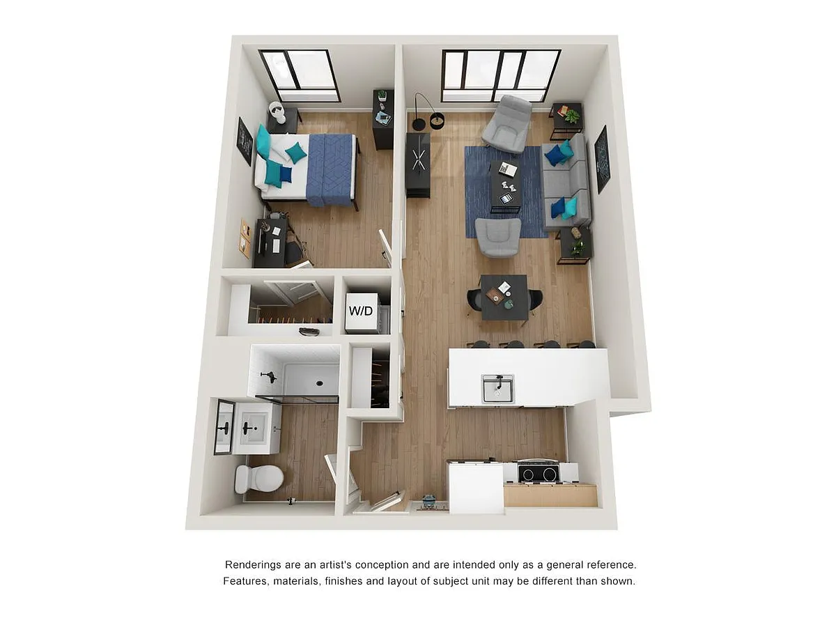 Floor plan 1B-3
