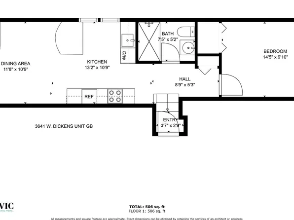 The Dickens Courtyard, 3631-41 W Dickens Ave, Chicago, IL 60647