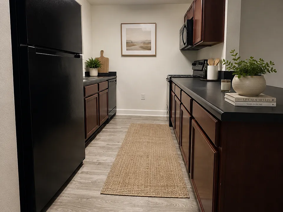 Full kitchen with plenty of cabinet Space!