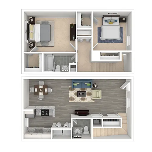 Floor plan 2X1.5 Large