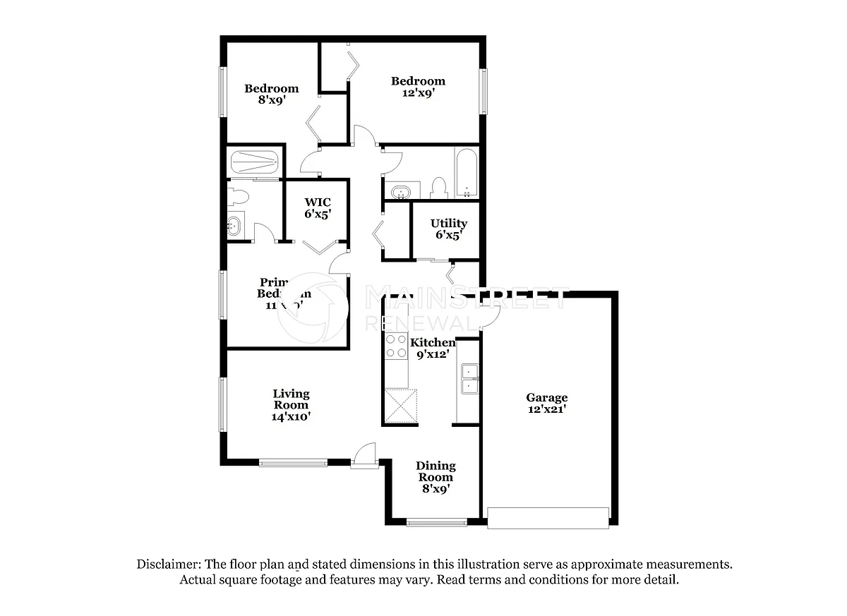 Floor Plan - 3704 6th St SW
