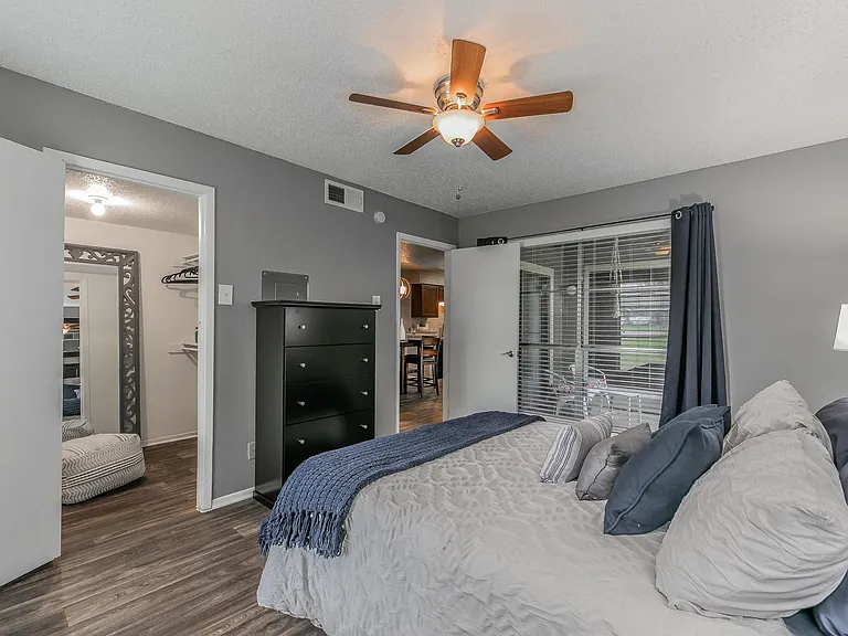 Large windows fill your bedroom with natural light all day long.