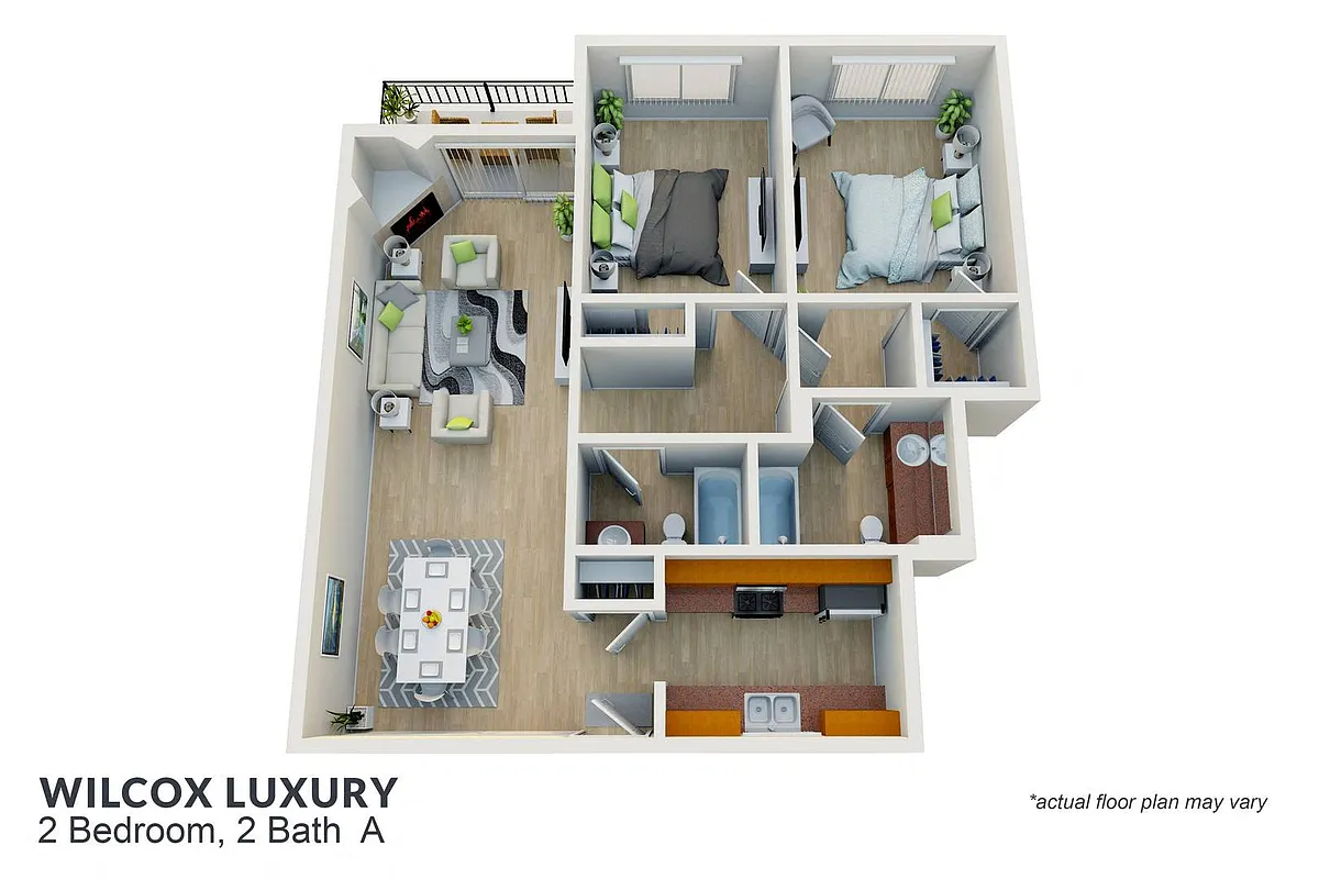 Floor plan 2 Bedroom