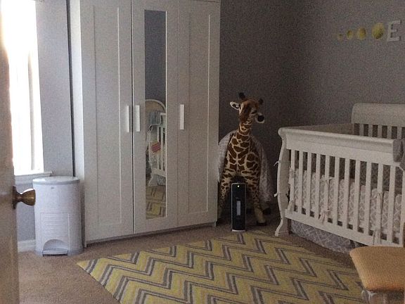 This is the second bedroom with a walk-in closet