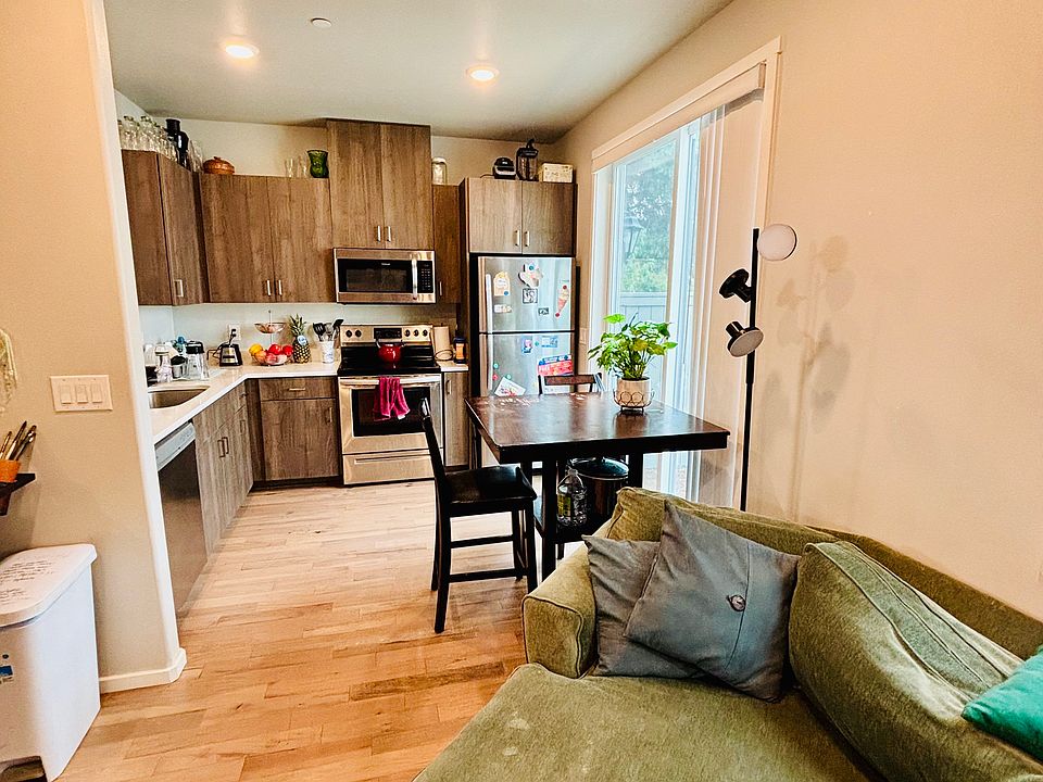 Living room and kitchen.