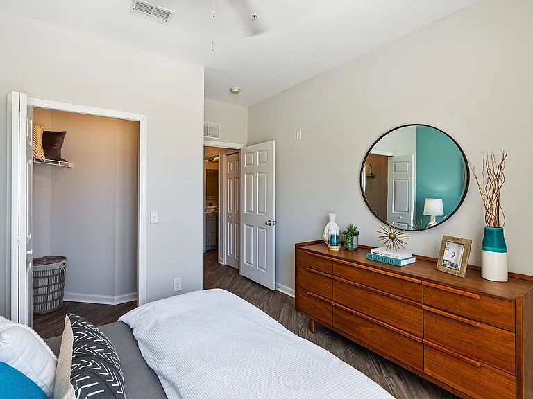 Large walk-in closets in bedrooms at The Savoy at Southwood