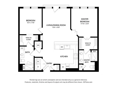 Floor plan B1b