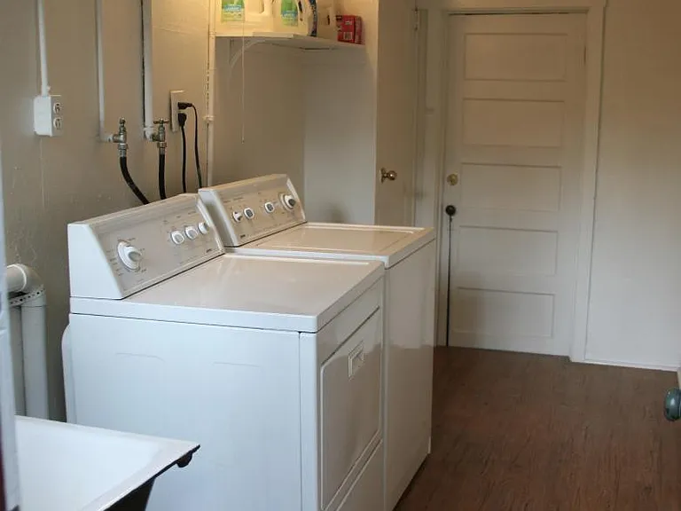 Shared laundry-lower patio level
