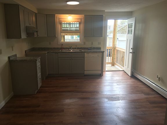 There is a large refrigerator that has been installed