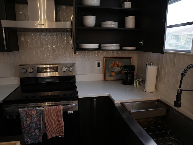 All dishes, silverware, and appliances included