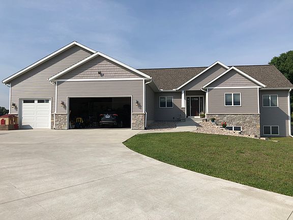 Outside of the house. 