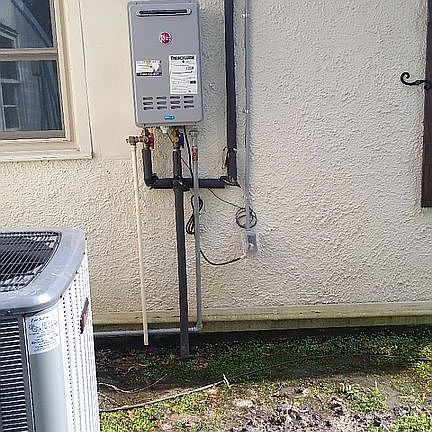 Amana AC & Gas tankless HWH 