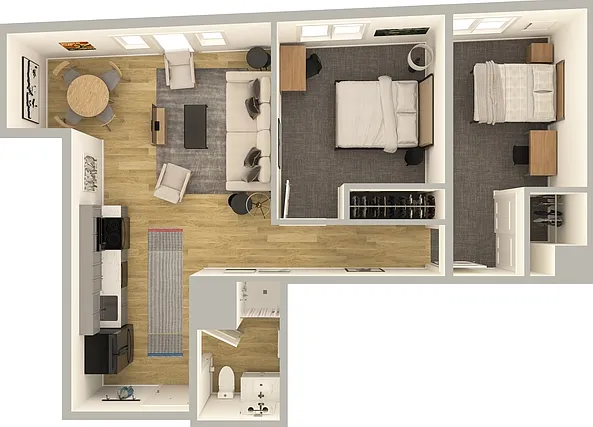 2 bed, 1.0 bath, $2,460 — Photo 2