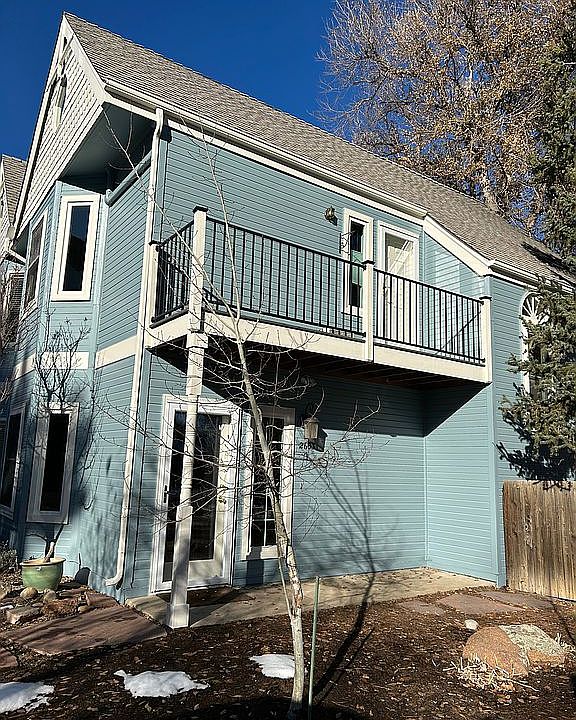 Front door, master balcony