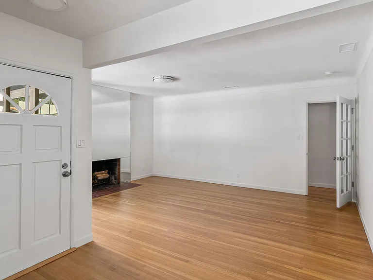 Large living room with fire place