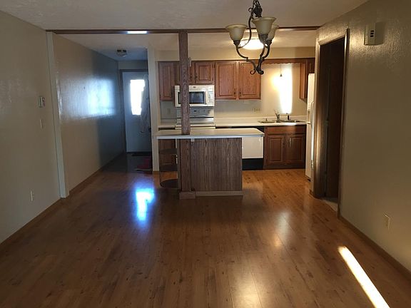 Large dining room open to kitchen and living room 