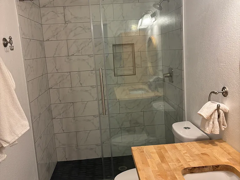 New shower