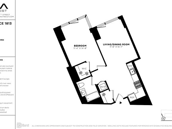 2nd image of 625 W 57th St APT 1813